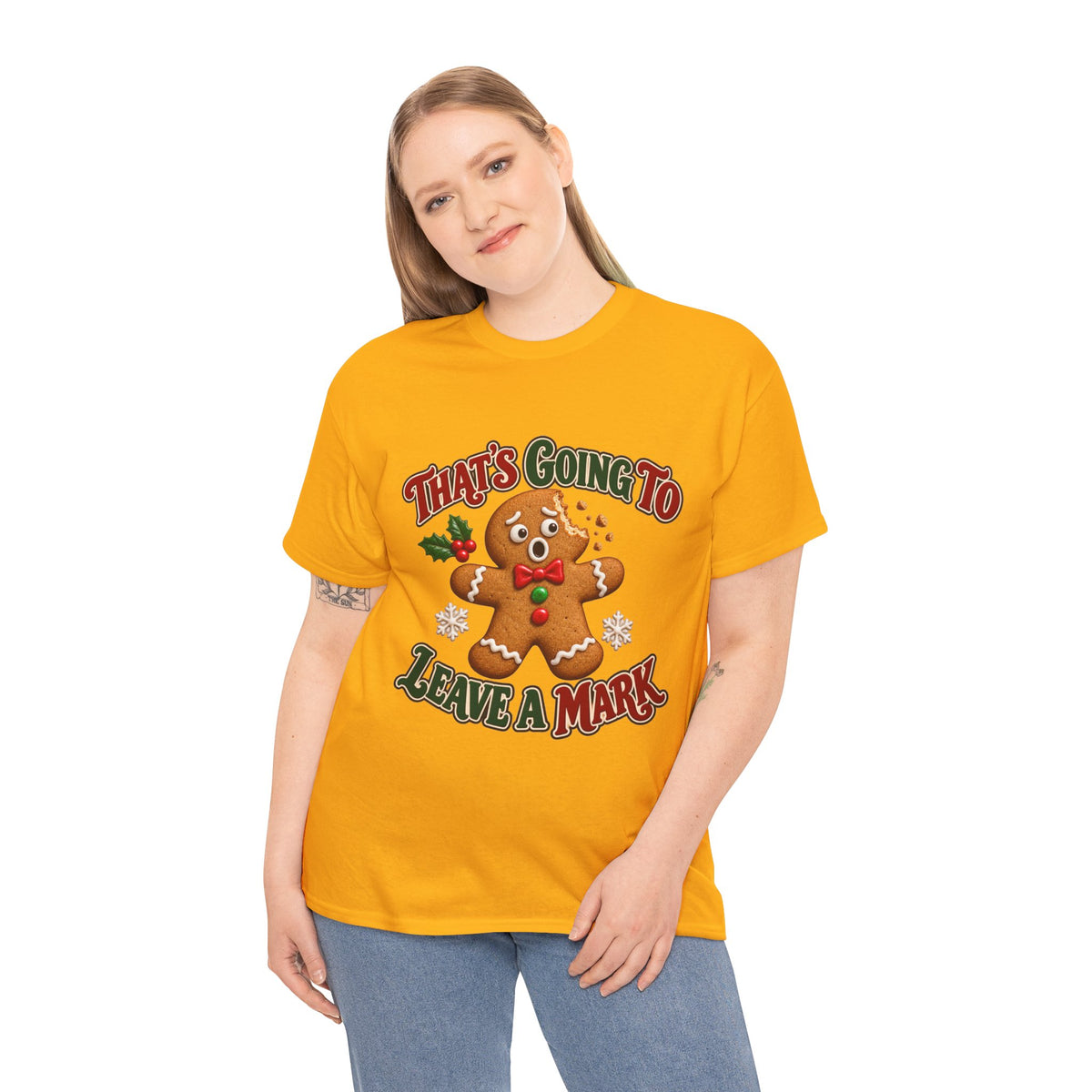 That's Going to Leave a Mark Gingerbread Christmas T-Shirt