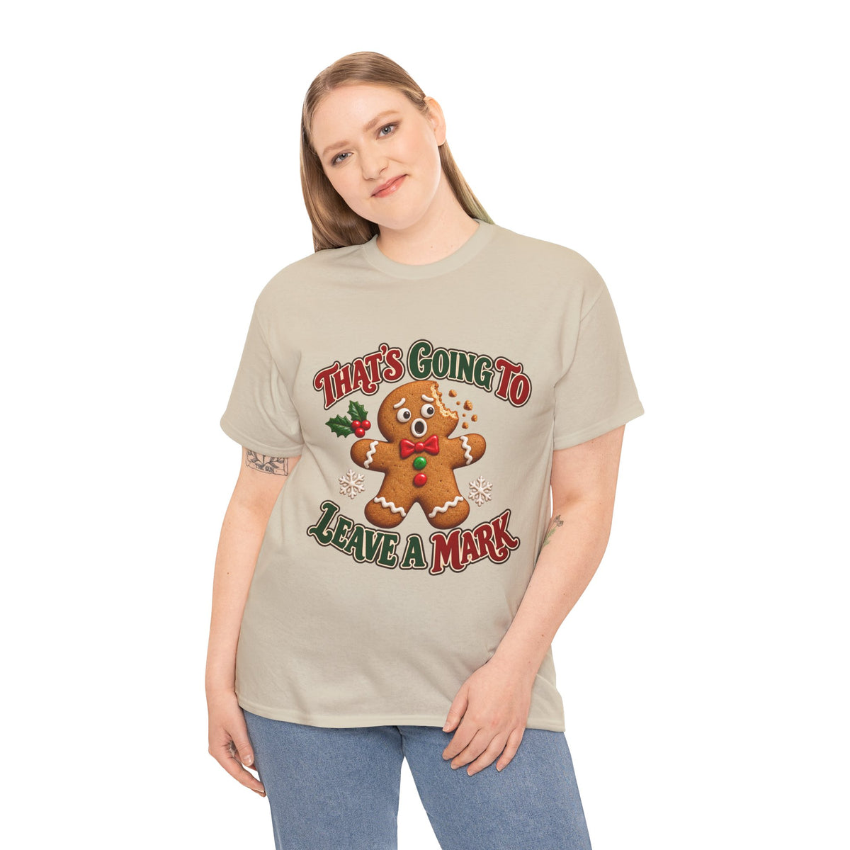 That's Going to Leave a Mark Gingerbread Christmas T-Shirt