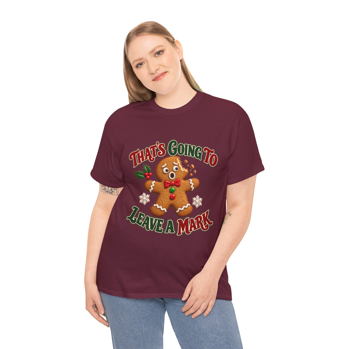 That's Going to Leave a Mark Gingerbread Christmas T-Shirt